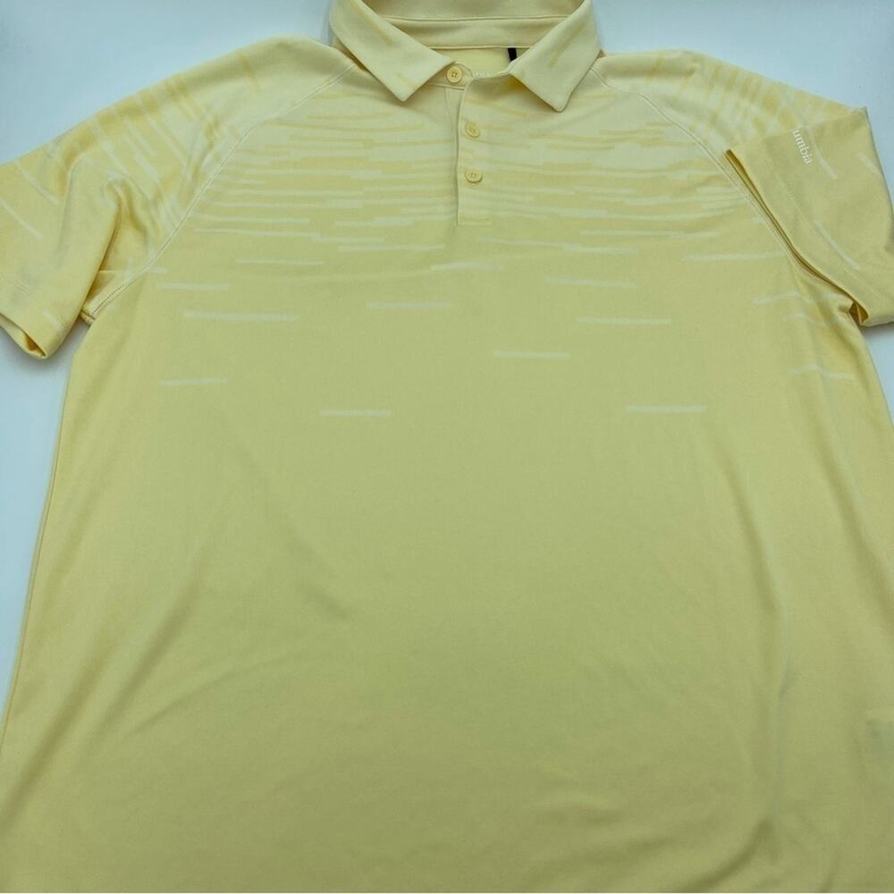 Columbia Men's Yellow Polo - Large‎